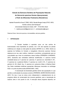 Estudo da Estrutura Genética de Populações Naturais de