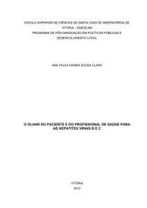 Propomos então o projeto OlharES, que tem como principais