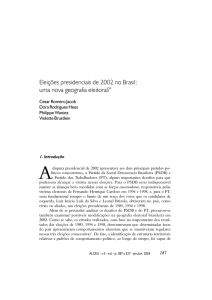 Eleições presidenciais de 2002 no Brasil - Revista Alceu - PUC-Rio