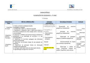 ENSINO BÁSICO PLANIFICÃO DE GEOGRAFIA