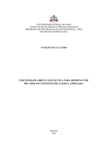 PSICOTERAPIA BREVE GESTALTICA PARA HOMENS COM HIV