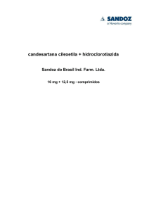 candesartana cilexetila + hidroclorotiazida