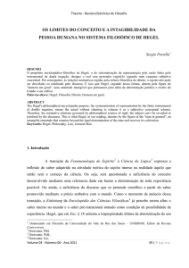 os limites do conceito e a intagibilidade da pessoa humana no