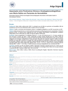 Associação entre Parâmetros Clínicos e Ecodopplercardiográficos