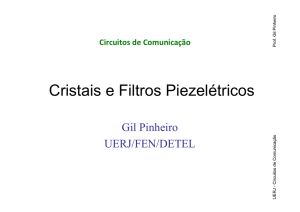 Cristais e Filtros Piezelétricos