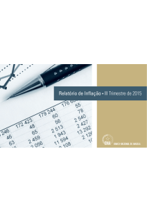 Relatório de Inflação • III Trimestre de 2015