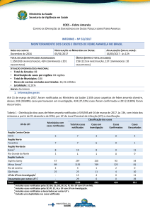 COES – Febre Amarela INFORME