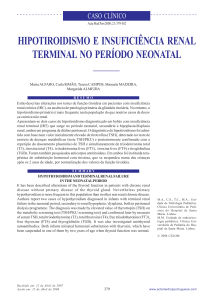 Hypothyroidism and terminal renal failure in the neonatal period.