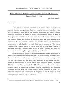 Desafios da Sociologia Clássica ao Legislativo Brasileiro e