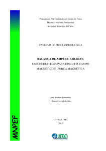 balança de ampère-faraday: uma estrátegia para discutir campo