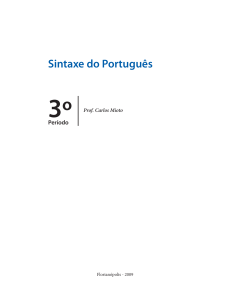 Sintaxe do Português - edson´s big theories