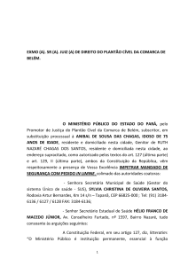 mandado de segurança - Ministério Público do Estado do Pará