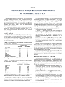 Editorial Artigos Importância das Doenças Sexualmente