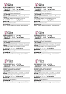 ROTA 8º -1ªVA - 16-08 e 19