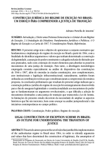 construção jurídica do regime de exceção no brasil