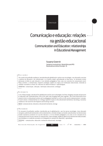 Comunicação e educação: relações na gestão educacional