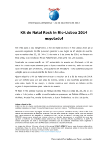 Kit de Natal Rock in Rio