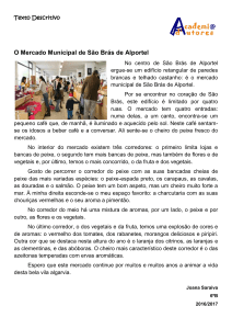 "O mercado municipal de São Brás de Alportel" (Joana Saraiva, 6.º B)