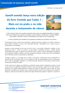 Sanofi-aventis lança nova edição do livro Comida que Cuida 1