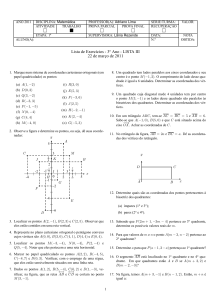 Lista 3 - Geometria Analítica I - Professor Adriano Lima Teixeira