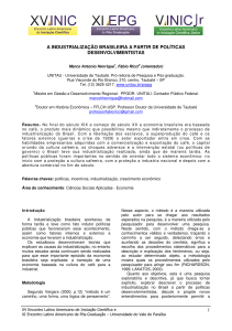 a industrialização brasileira a partir de políticas