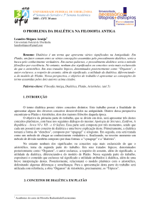 sa08-20953 - o problema da dialética na filosofia antiga