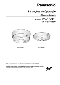 Instru&ccedil;&otilde;es de Opera&ccedil;&atilde;o WV-SFN480 - cs.psn