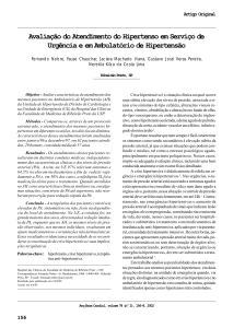 Avaliação do Atendimento do Hipertenso em Serviço