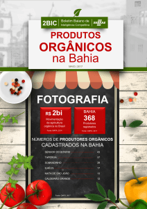 ORGÂNICOS na Bahia