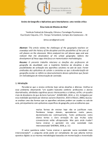 Ensino de Geografia e Aplicativos para Smartphones: uma revisão