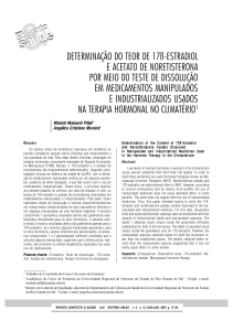 Determinação do teor dissolvido de 17ß-estradiol