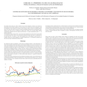 O BRASIL E A PERIFERIA NA ERA DA GLOBALIZAÇÃO