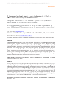 o risco da contaminação global: o combate à