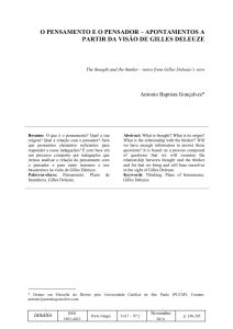 intuitio O PENSAMENTO E O PENSADOR – APONTAMENTOS A