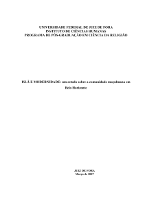 um estudo sobre a comunidade muçulmana em Belo