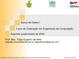 Banco de Dados - Tiago de Melo