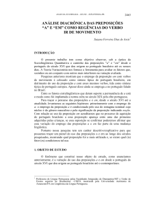 análise diacrônica das preposições “a” e “em” como