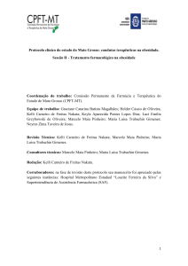 Protocolo clínico do estado do Mato Grosso: condutas terapêuticas