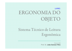 ERGONOMIA DO ERGONOMIA DO OBJETO