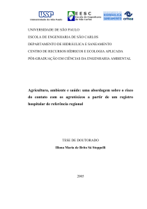 Agricultura, ambiente e saúde: uma abordagem sobre - EESC