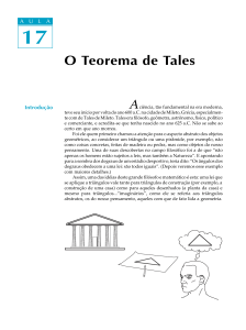 17. O Teorema de Tales