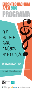 QUE FUTUROS PARA A MÚSICA NA EDUCAÇÃO