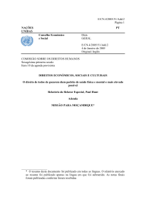 E/CN.4/2005/51/Add.2 Página 1 NAÇÕES PT UNIDAS Conselho