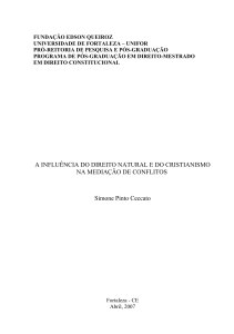 PDF: A INFLUÊNCIA DO DIREITO NATURAL E DO