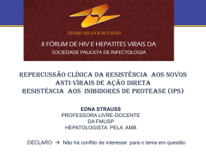 16h10 - Resistencia aos Ips - Sociedade Paulista de Infectologia