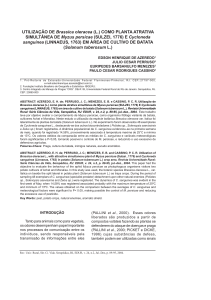 UTILIZAÇÃO DE Brassica oleracea (L.) COMO PLANTA ATRATIVA