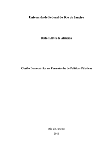 Gestão Democrática na Formatação de Políticas Públicas