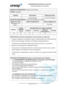 Geomorfologia - UNESP Ourinhos