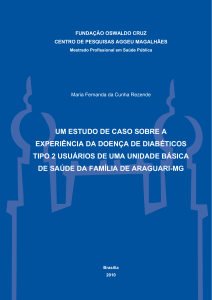 um estudo de caso sobre a experiência da doença - Arca