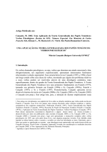 Cançado, M. 2002. Uma Aplicação da Teoria Generalizada dos